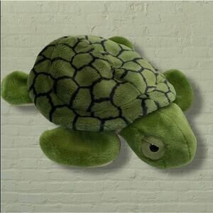 Aurora Sea Turtle Hand Puppet Plush Stuffed Animal Green Shell Tortoise Nursery